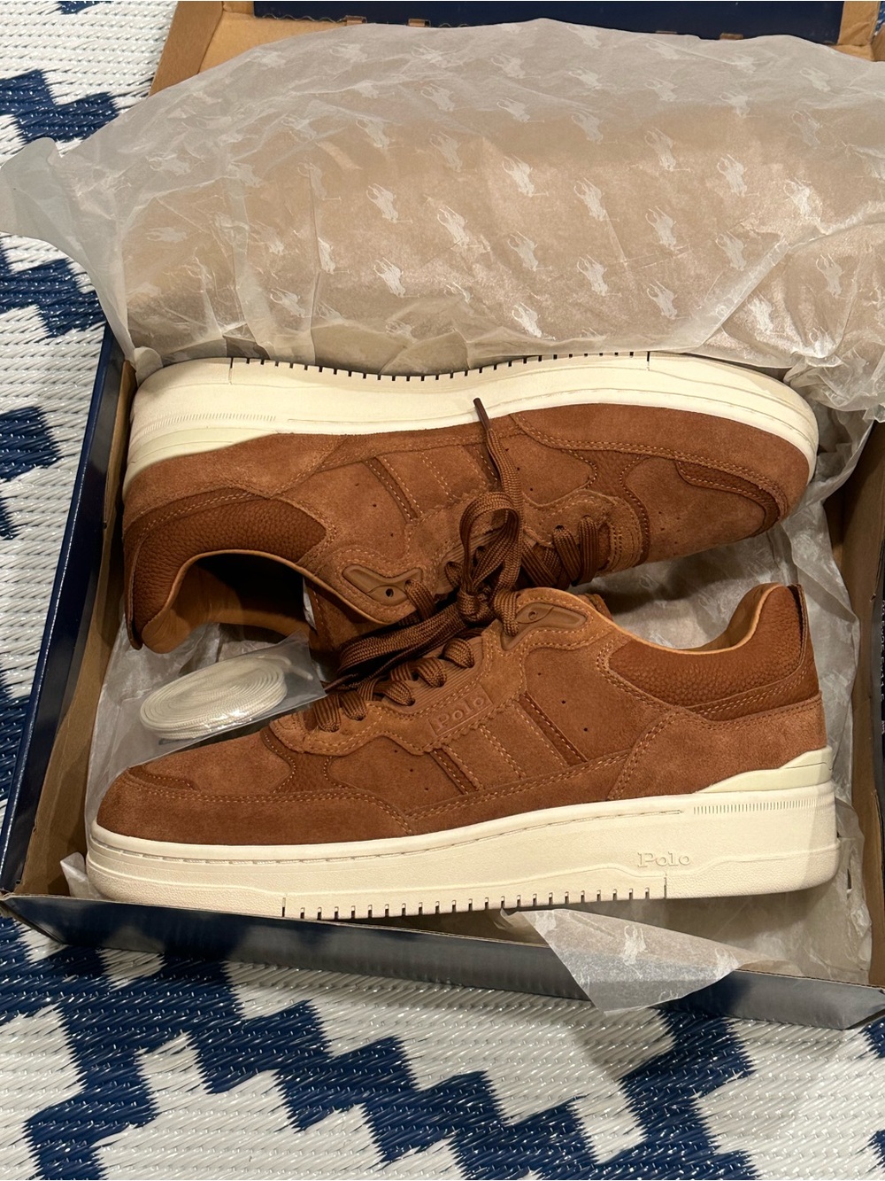 Polo Ralph Lauren Masters Sport Suede Sneakers Men’s Size 11 New with Box